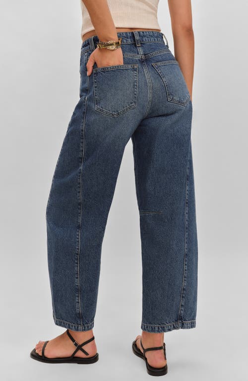Reformation Tyler Ankle Barrel Leg Jeans In Blue