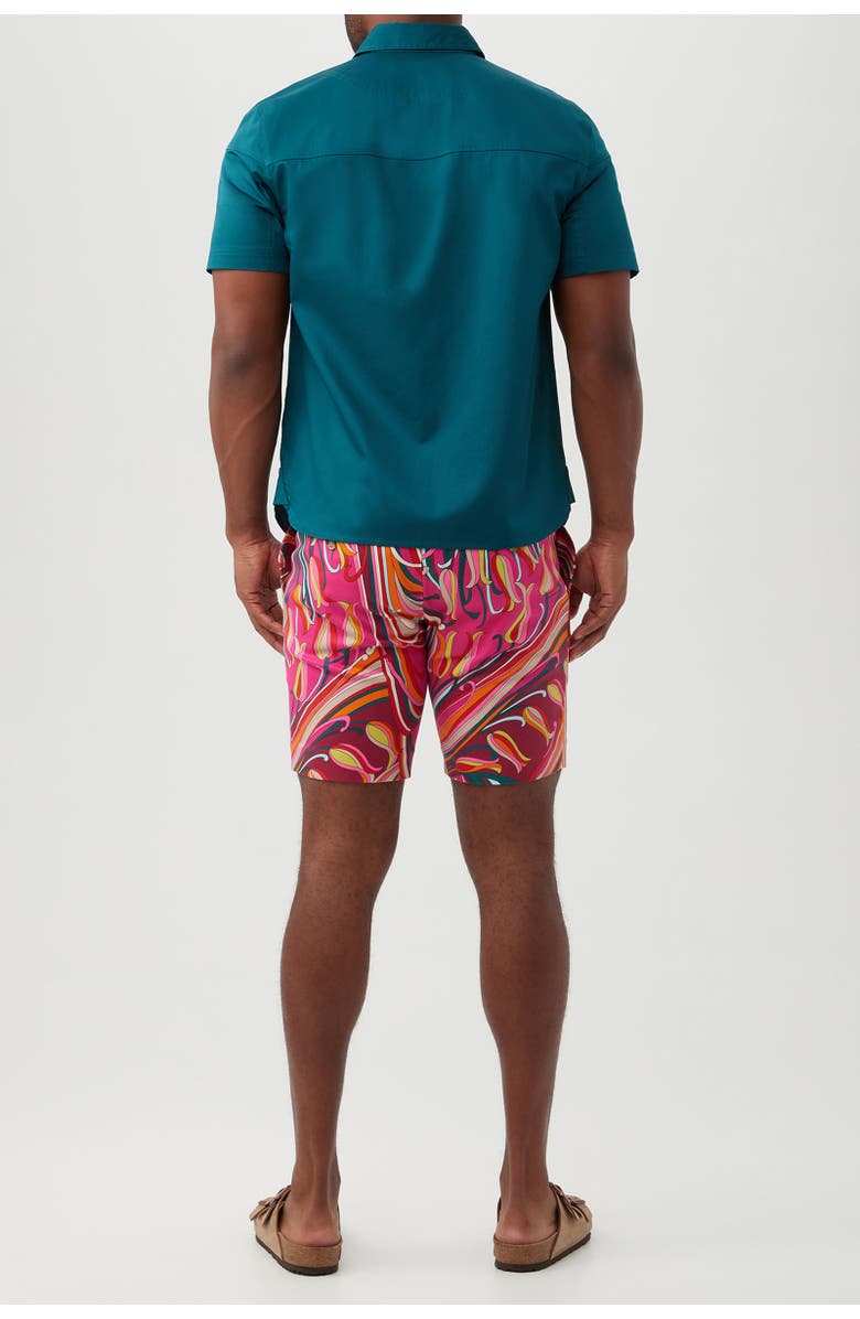 MR TURK Shelton Short Sleeve Button-Up Shirt, Alternate, color, Greenwich Green