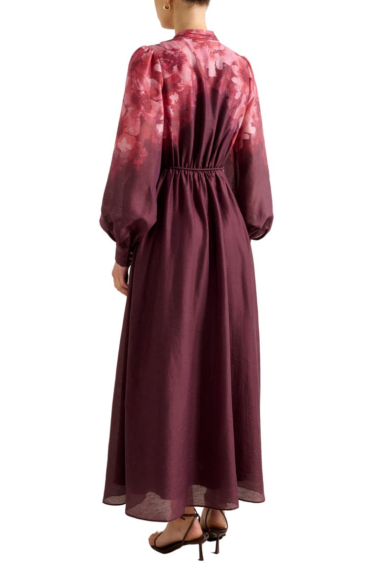 Camilla Long Sleeve Maxi Dress, Alternate, color, PLACEMENT PRINT