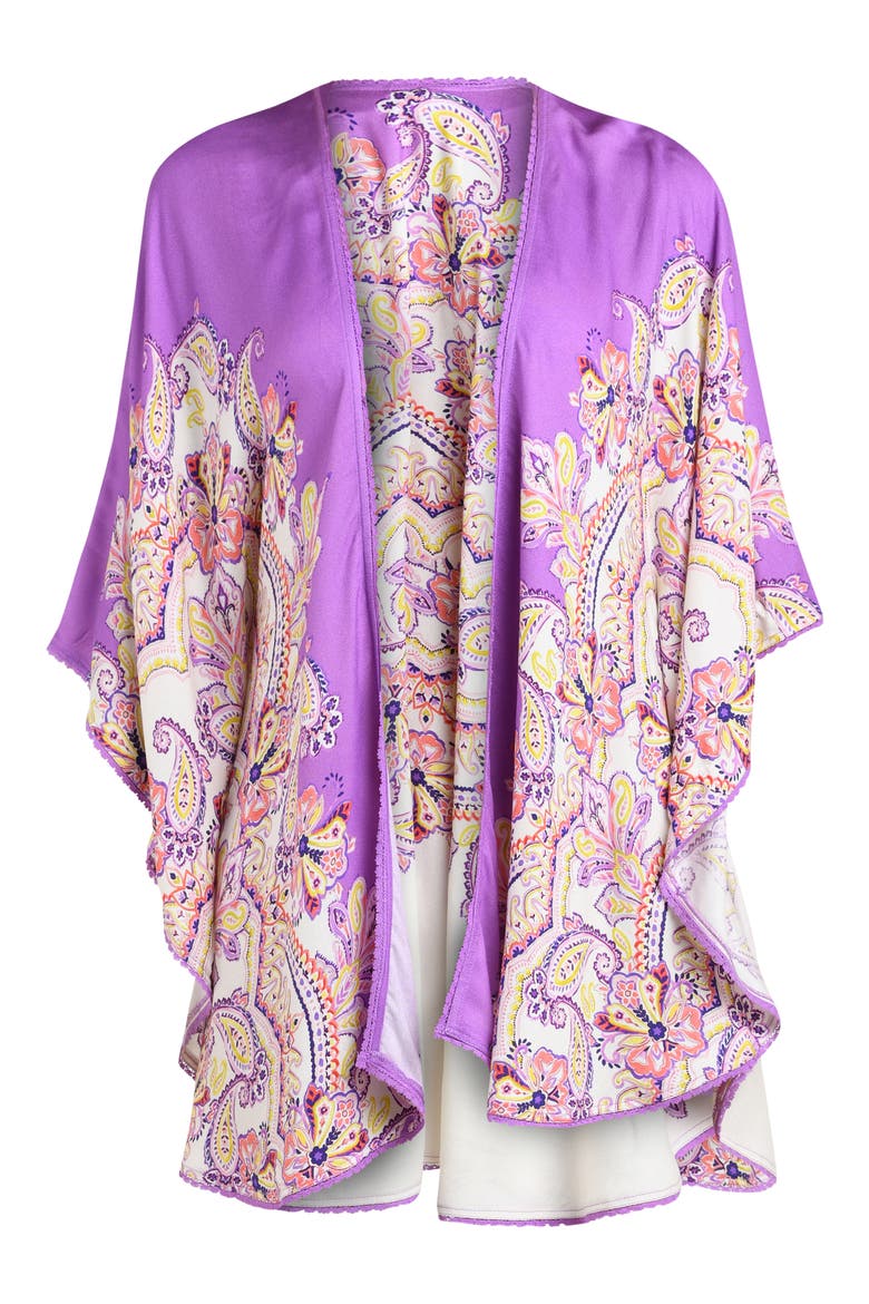 Lilac Cascade Kimono Cover-Up, Alternate, color, MULTI