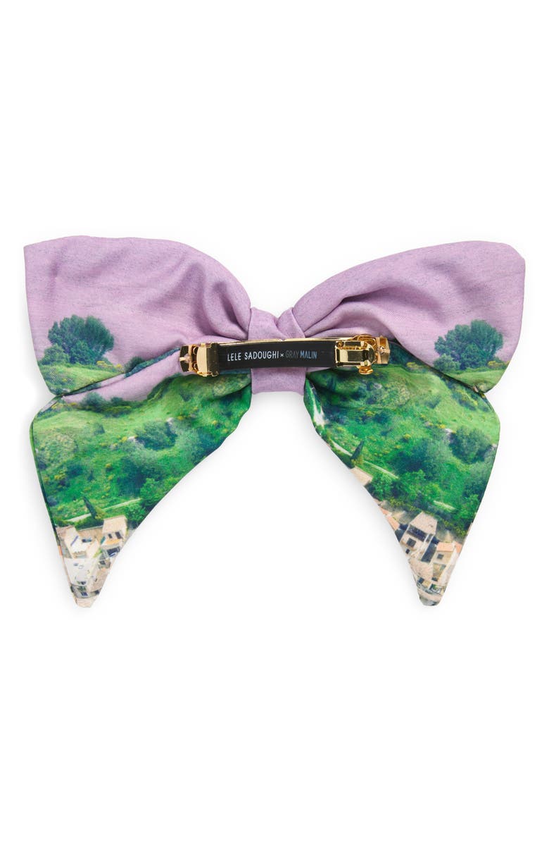 Lele Sadoughi x Gray Malin Libby Bow Barrette, Alternate, color, Provence