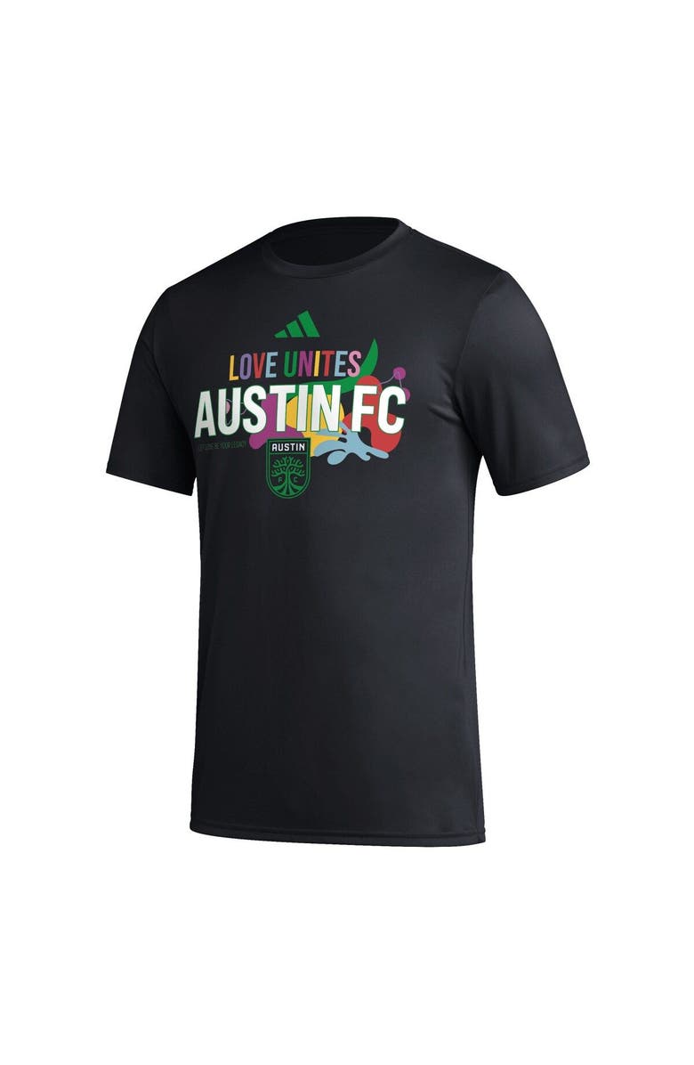 adidas Men's adidas Black Austin FC Love Unites T-Shirt, Alternate, color, 