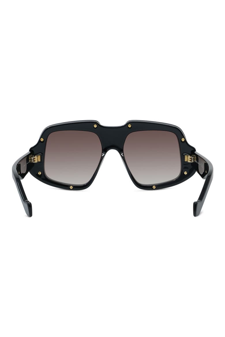 Anagram 61mm Gradient Geometric Sunglasses, Alternate, color, SBLK/BORDG