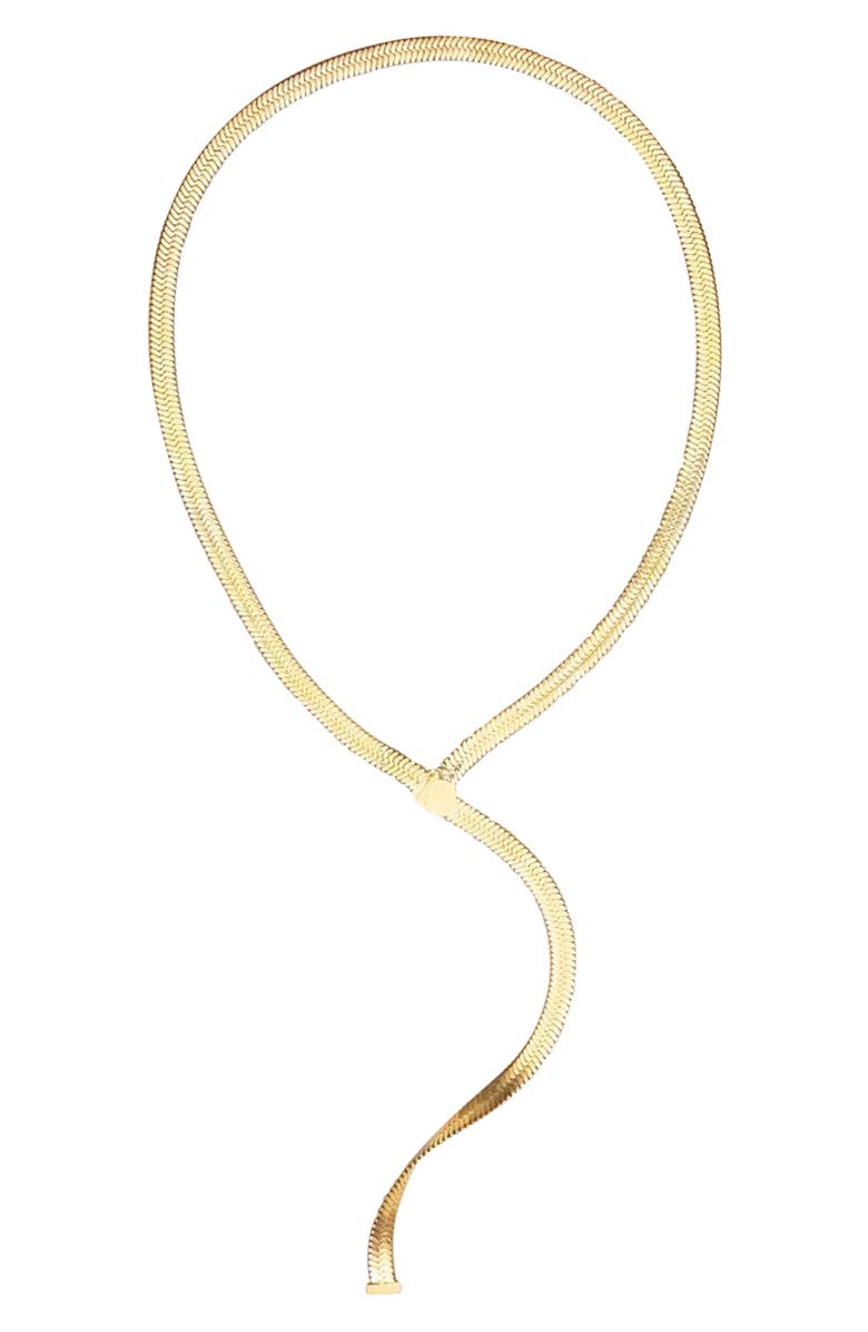 st. Moran Celine Lariat Necklace, Alternate, color, Gold