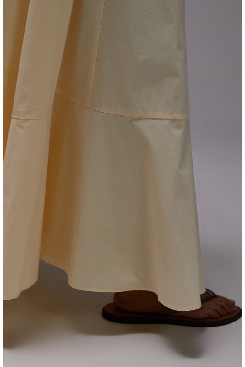 Full Cotton Poplin Maxi Skirt, Alternate, color, YELLOW