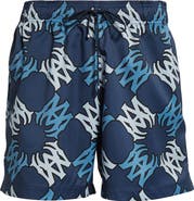 AMIRI MA Quad Monogram Print Swim Trunks