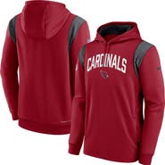 Nike Men's Nike Cardinal Arizona Cardinals Sideline Athletic Stack Performance Pullover Hoodie