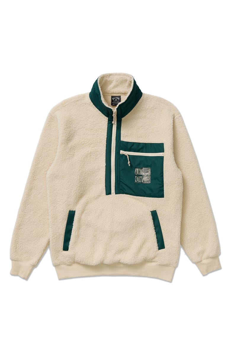 Billabong Salinity Half Zip Fleece Pullover, Alternate, color, Chili