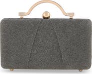 Jewel Badgley Mischka Lara Sparkle Jacquard Minaudiere with Outer Pocket