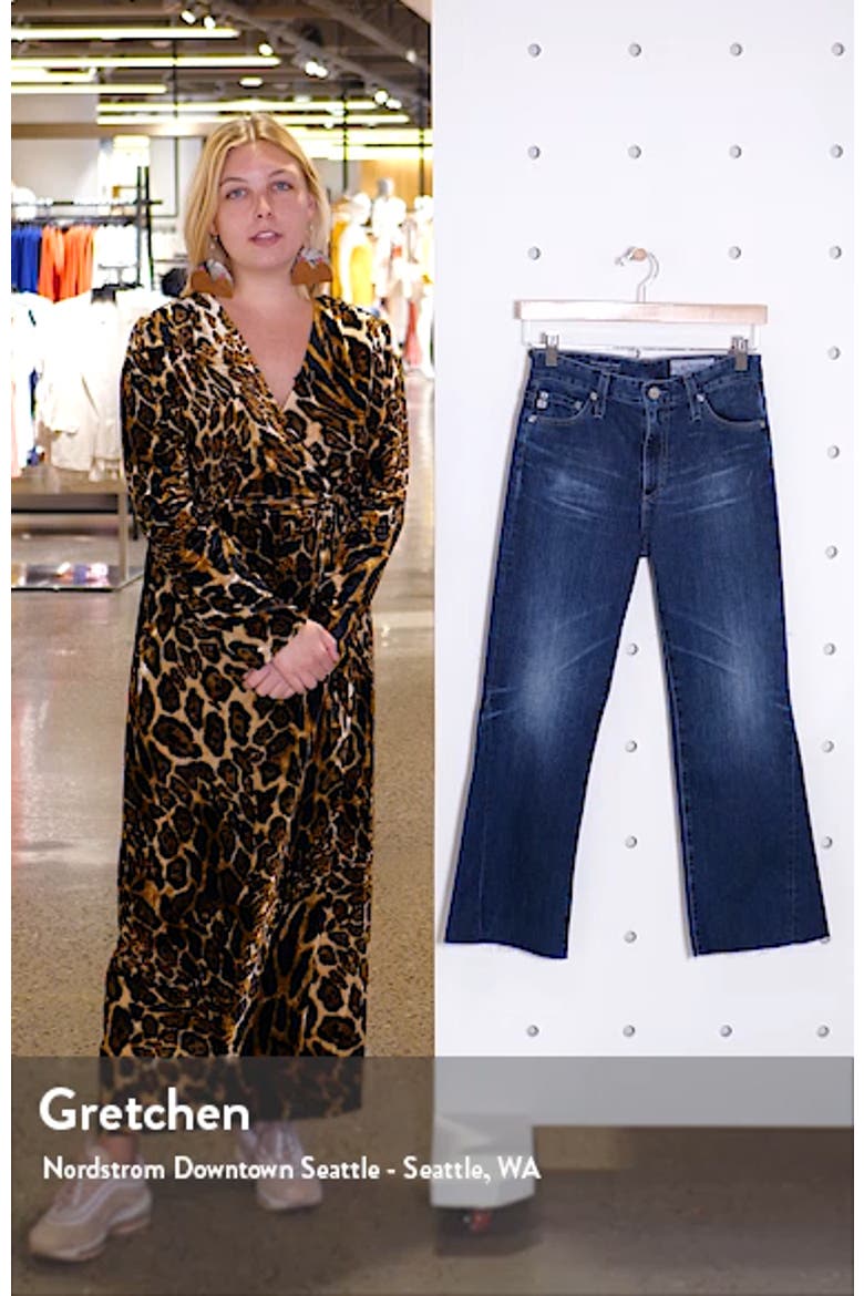 Quinne High Waist Crop Flare Jeans video