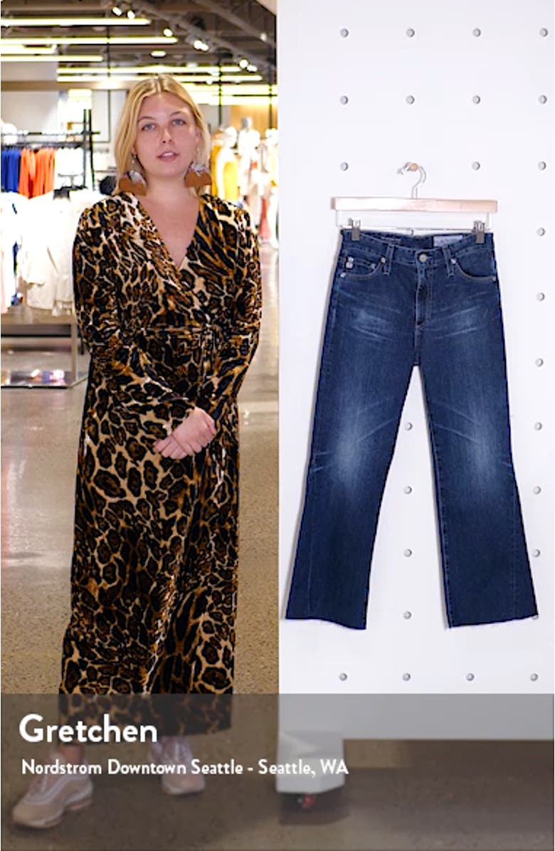 Quinne High Waist Crop Flare Jeans, sales video thumbnail