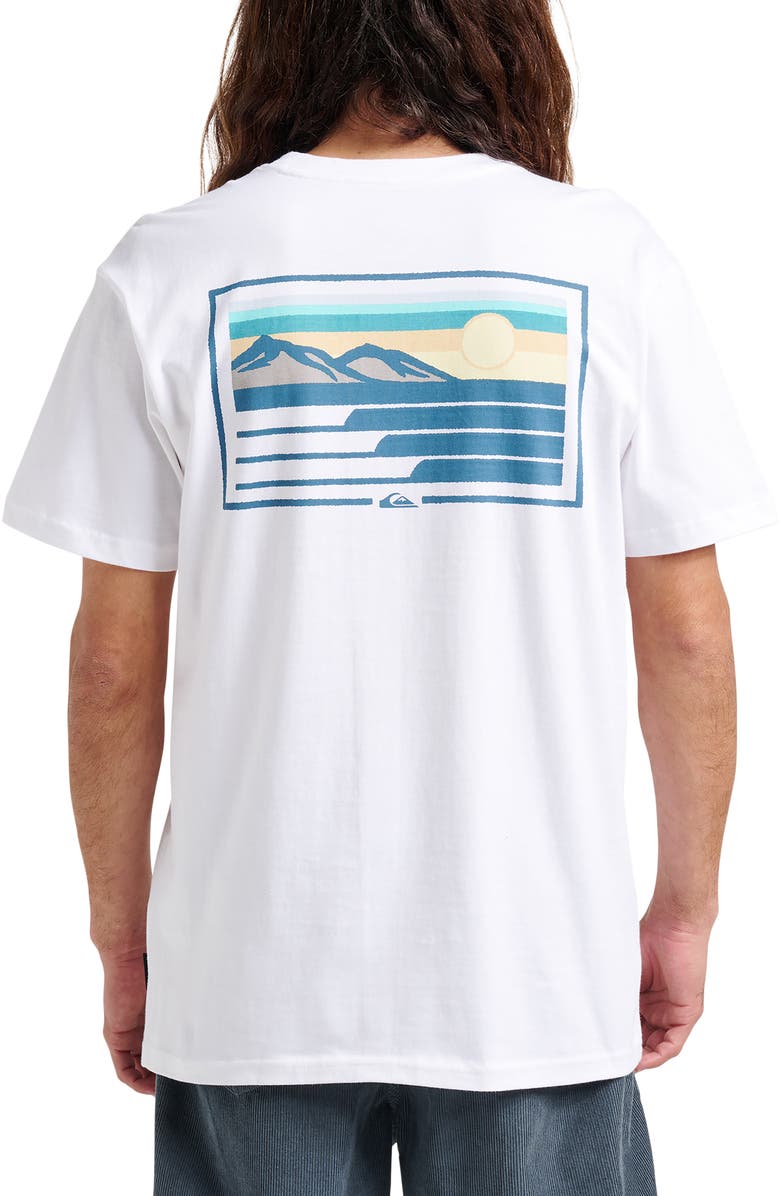 Quiksilver Coastal Vibes Graphic T-Shirt, Alternate, color, White