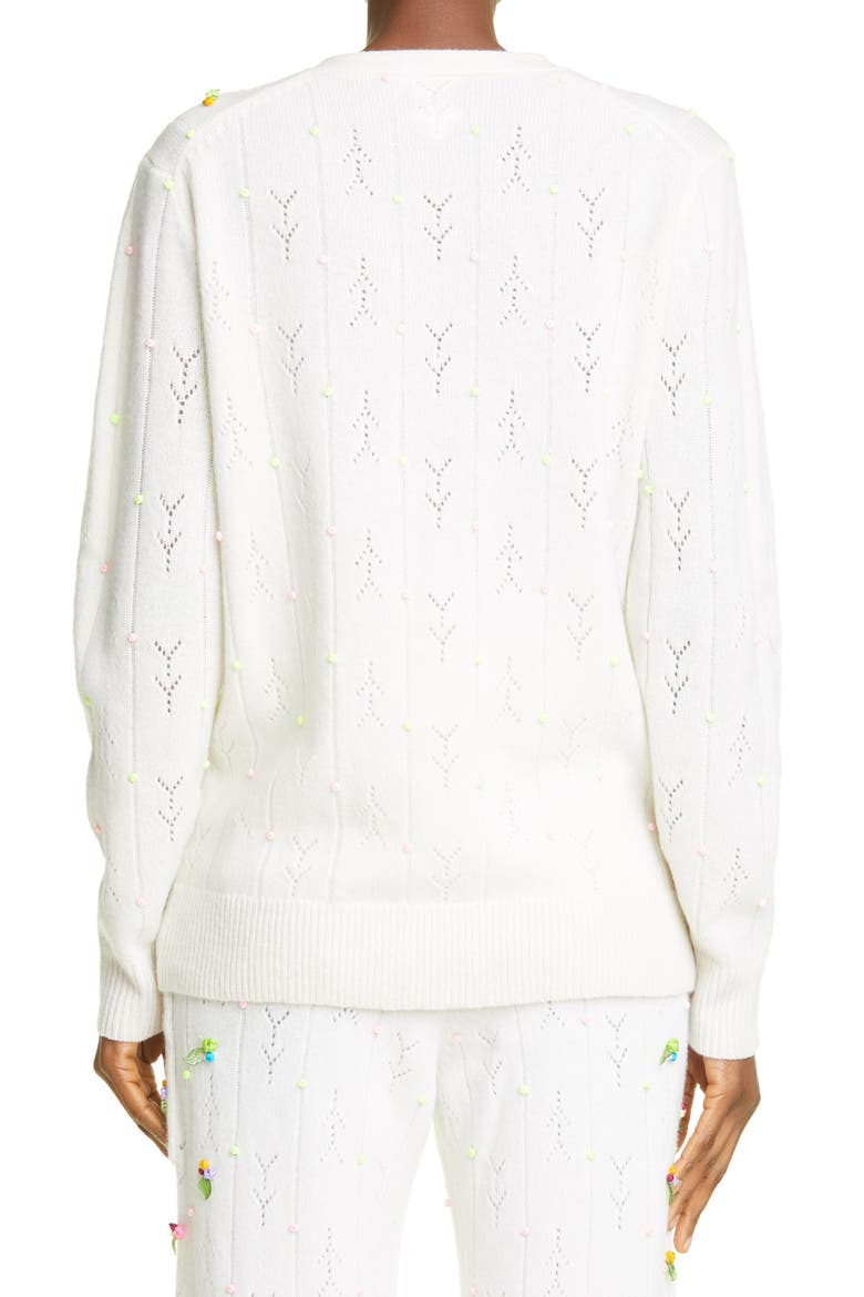 Rosie Grandpa Oversize Wool Cardigan, Alternate, color, ICE WHITE