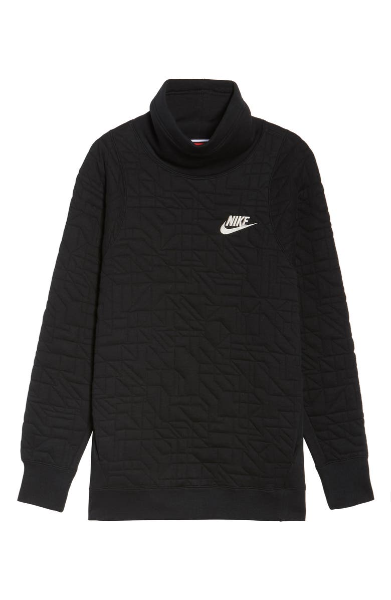 Nike Sportswear Quilted Funnel Neck Pullover, Alternate, color, 