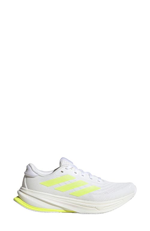Adidas Originals Adidas Supernova Rise 2 Running Shoe In White/yellow/dash Grey