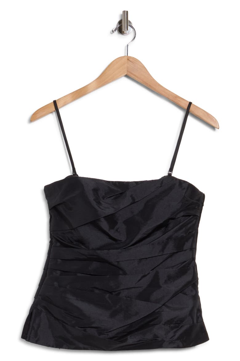 Emerson Ruched Bustier Top, Main, color, BLACK