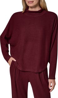 Donna Karan New York Brushed Rib Dolman Sleeve Top