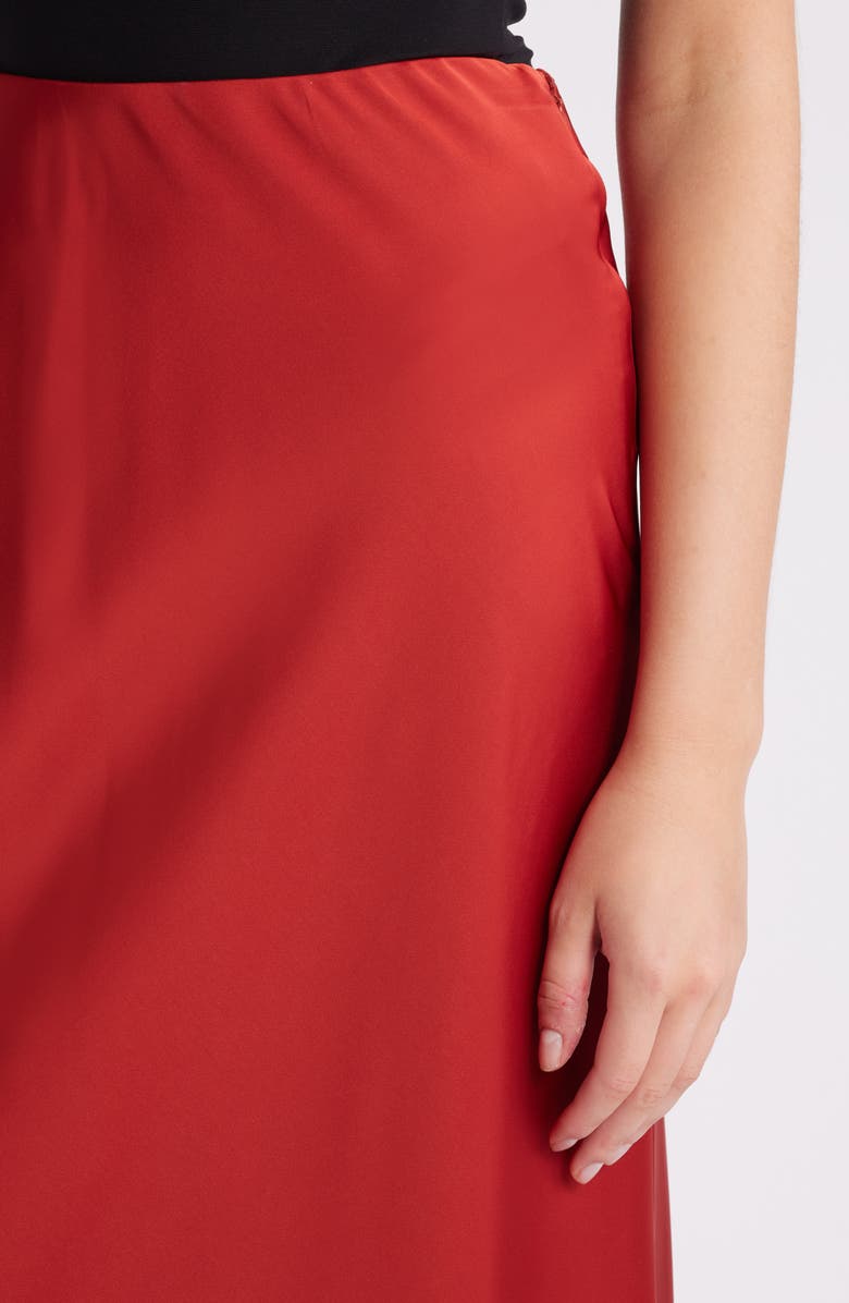 Tahari ASL Bias Satin Maxi Skirt, Alternate, color, 