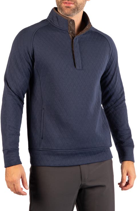 Quilted Snap Pullover