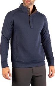 TailorByrd Quilted Snap Pullover
