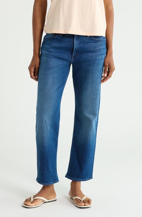 The Newbie High Waist Ankle Straight Leg Jeans