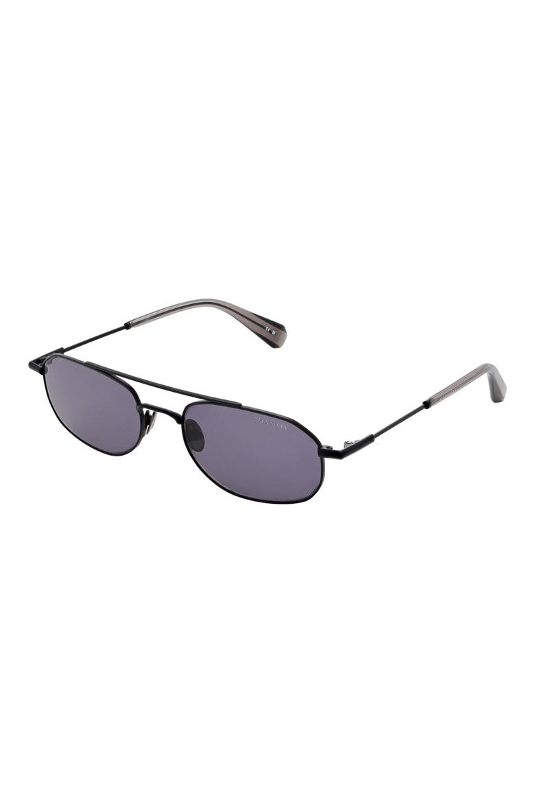Indigo 55mm Oval Sunglasses, Alternate, color, MATTE BLACK