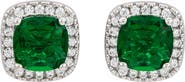 SUZY LEVIAN Cubic Zirconia Halo Stud Earrings