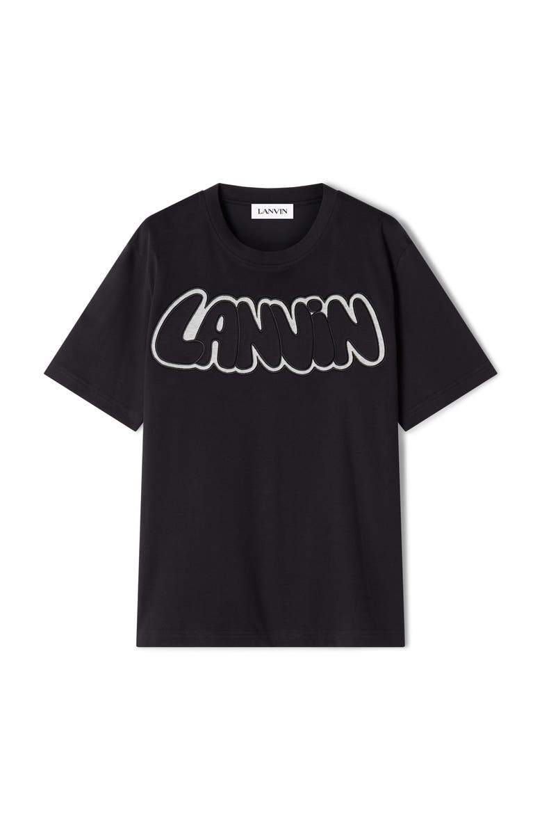 Lanvin Curb T-Shirt, Alternate, color, Black