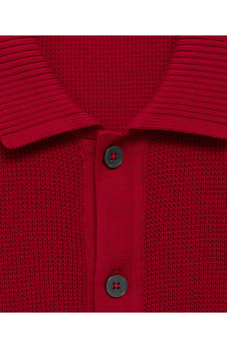 MANGO Textured Cotton Polo, Alternate, color, 