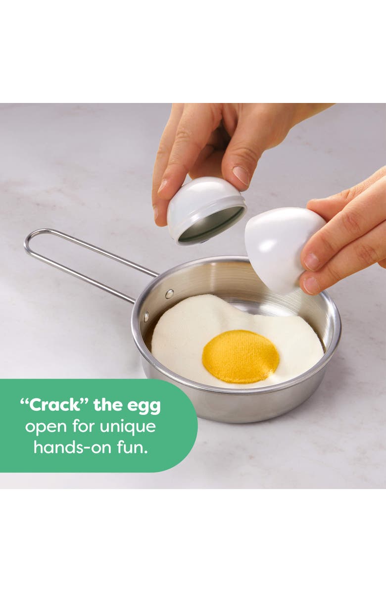 HABA Creative Play Fried Egg & Pan Toy Playset, Alternate, color, Yellow Multi