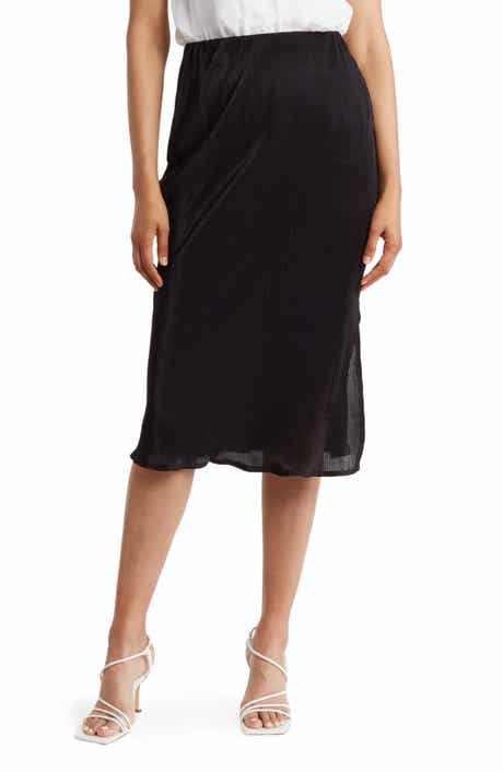Renee C Plissé Pull-On Skirt