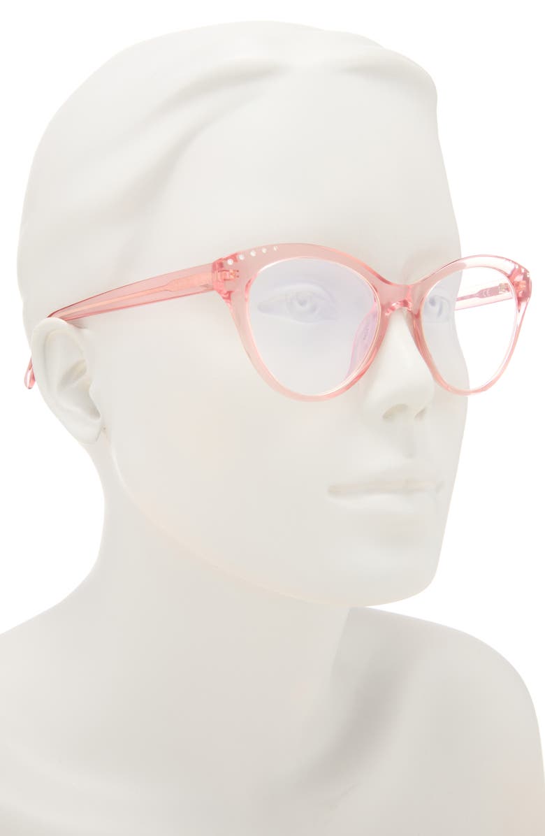 Kate Spade New York xara 51mm cat eye reading glasses, Alternate, color, Pink