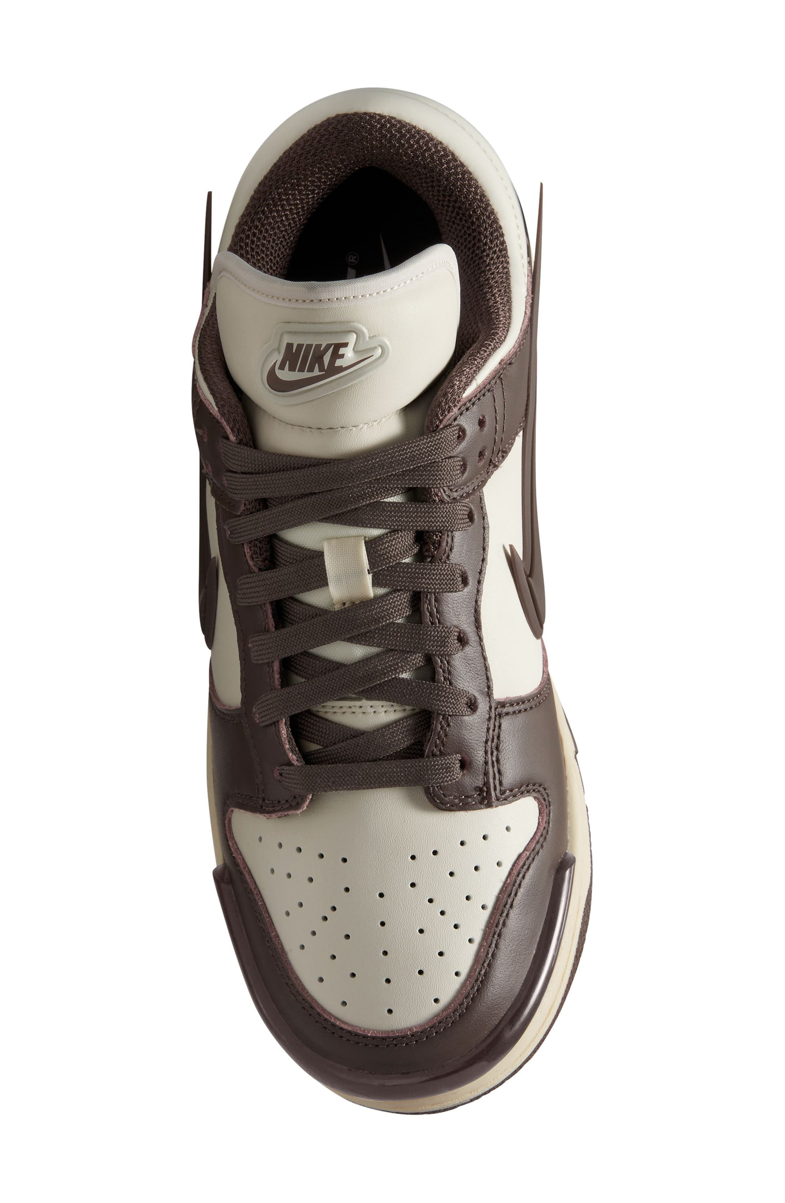 Dunk Low Twist Sneaker, Alternate, color, PHANTOM/ BROWN/ MILK