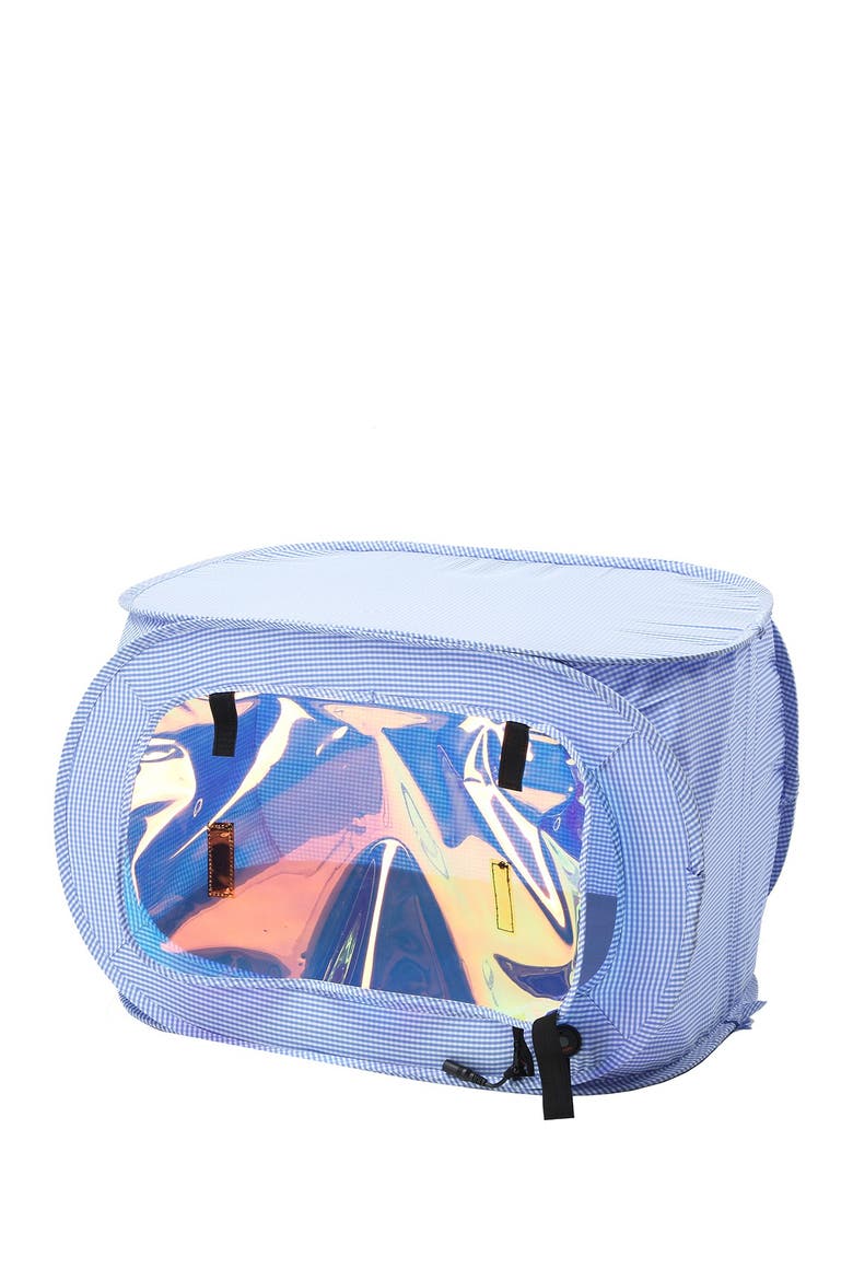 "Enterlude" Electronic Heating Lightweight and Collapsible Pet Tent - One Size, Alternate, color, BLUE