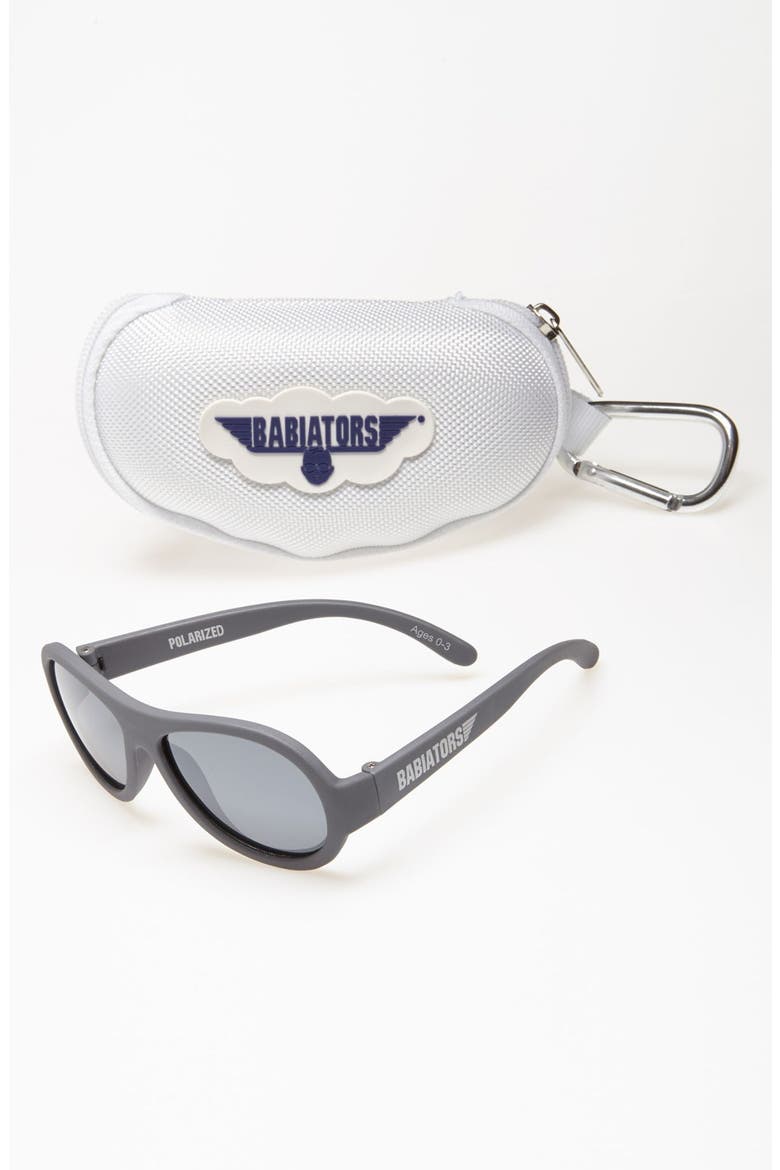 'Junior Babiators' Polarized Sunglasses, Alternate, color, GREY