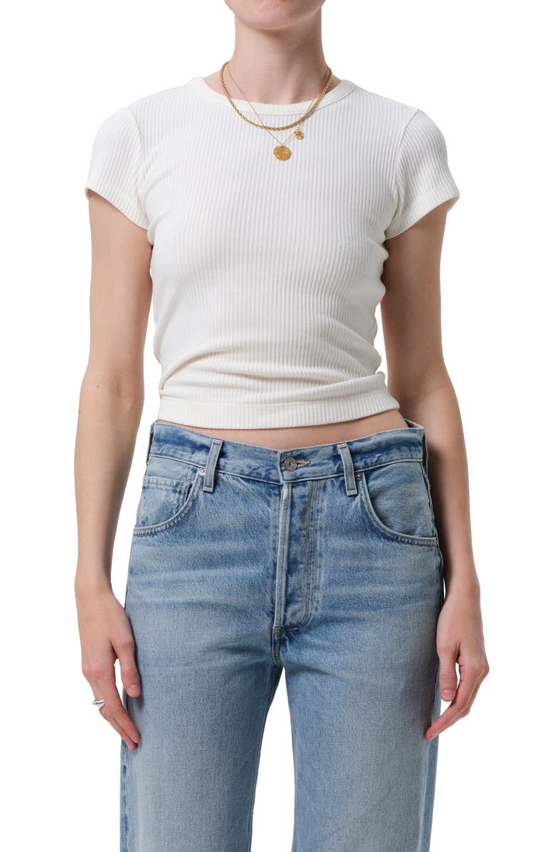 Citizens of Humanity Nello Rib T-Shirt, Main, color, Pashmina