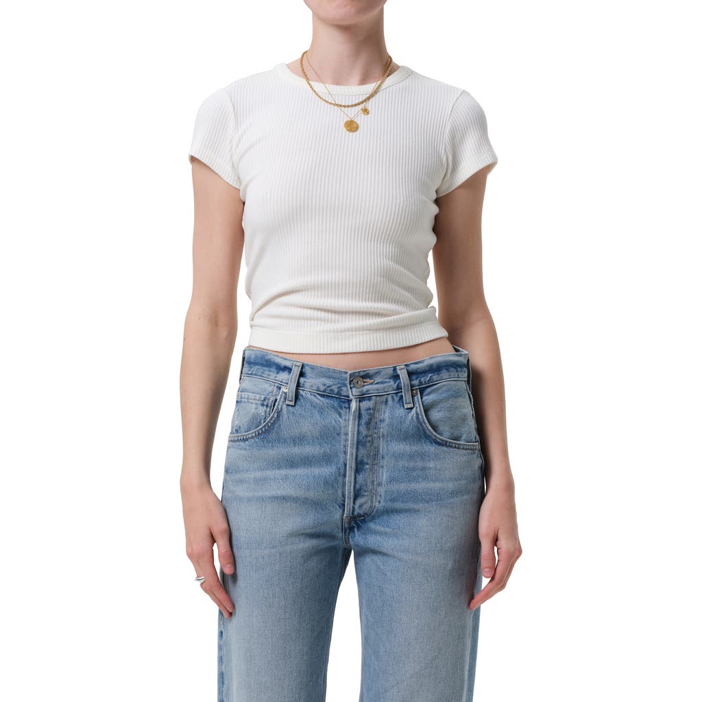 Citizen Of Humanity Citizens Of Humanity Nello Rib T-shirt In Brown