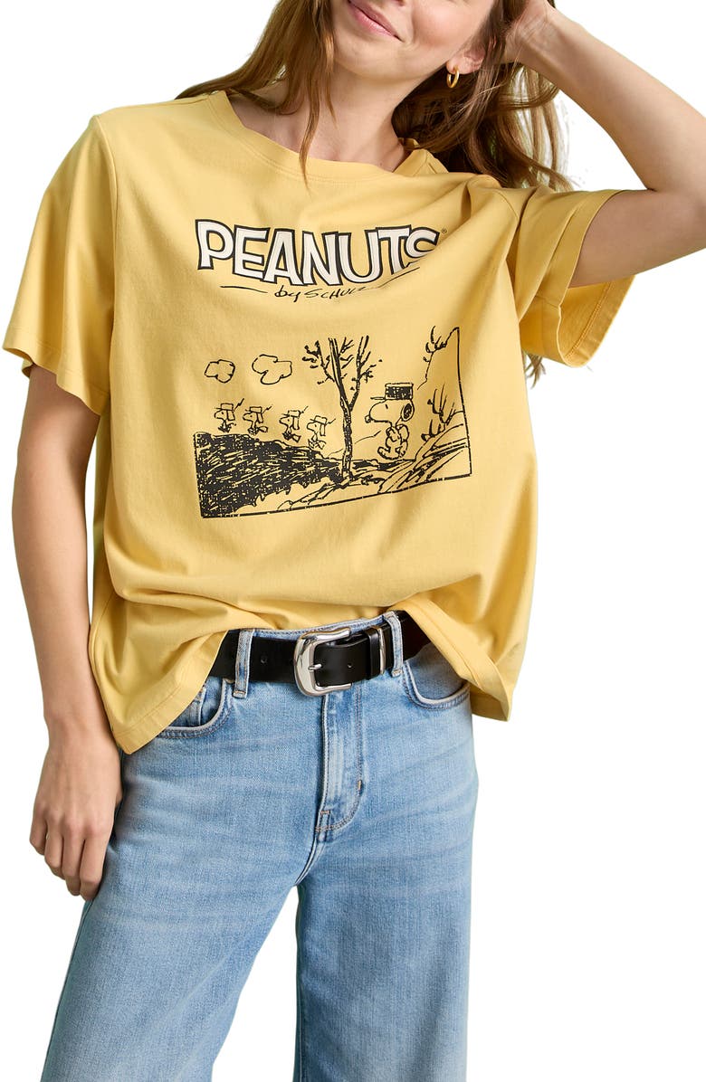 Sanctuary Marching Cotton Graphic T-Shirt, Alternate, color, Washed Yellow