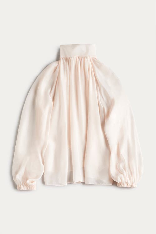 Naked Cashmere Amara Silk Organza Blouse In Pink