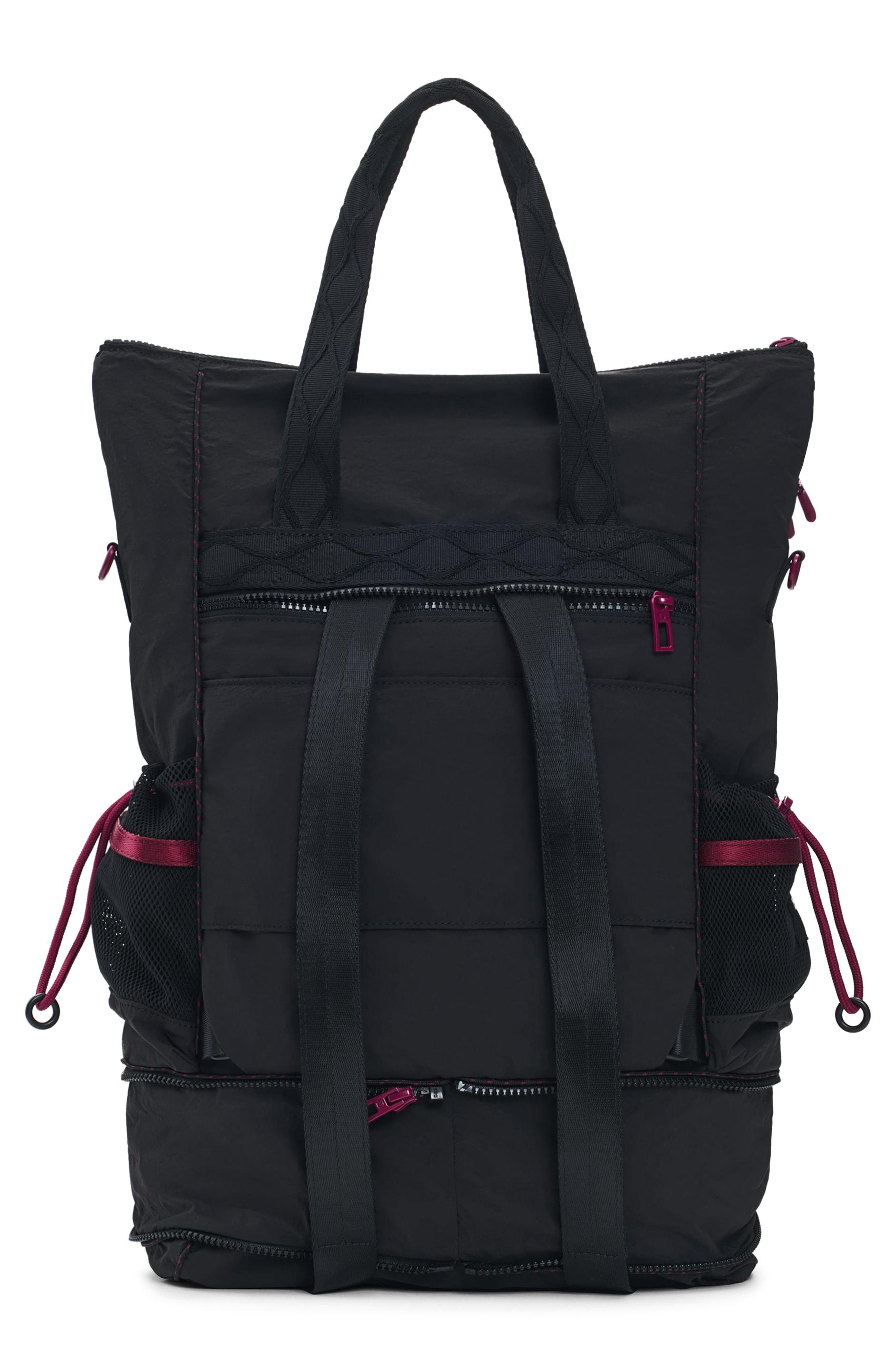 Large Convertible Backpack, Alternate, color, BLACK