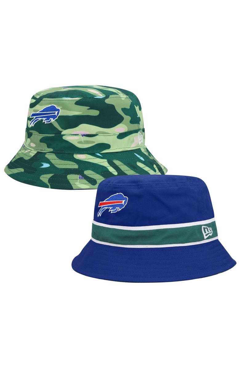 New Era Men's New Era Royal/Camo Buffalo Bills Reversible Bucket Hat, Main, color,
