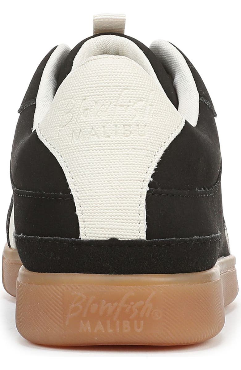Blowfish Malibu Tastic Lace Up Sneaker, Alternate, color, Black Faux Suede