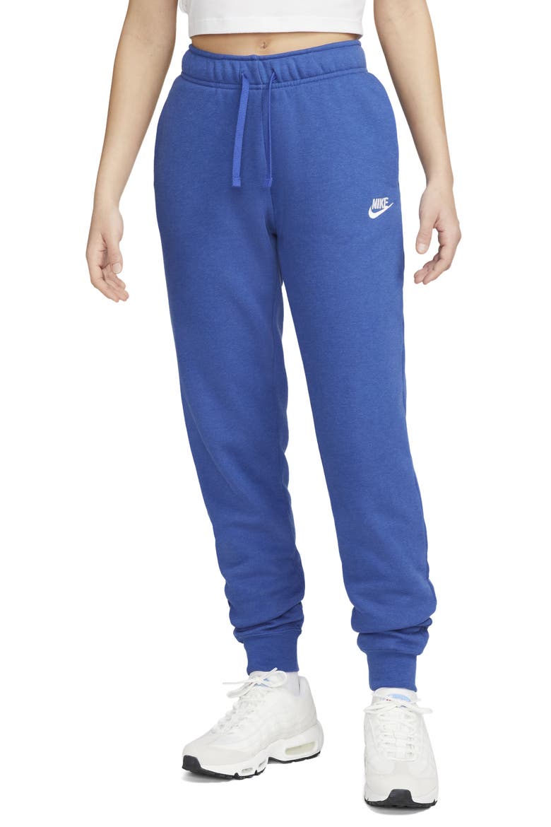 Sportswear Club Fleece Joggers, Main, color, HYPER ROYAL/ HEATHER/ WHITE