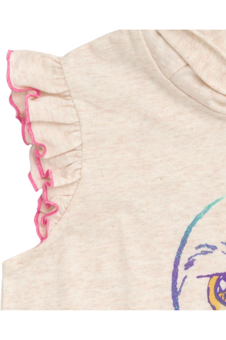 Hedwig Sleeveless Hooded Tank and Shorts Set, Alternate, color, Hedwig Oatmeal Pink
