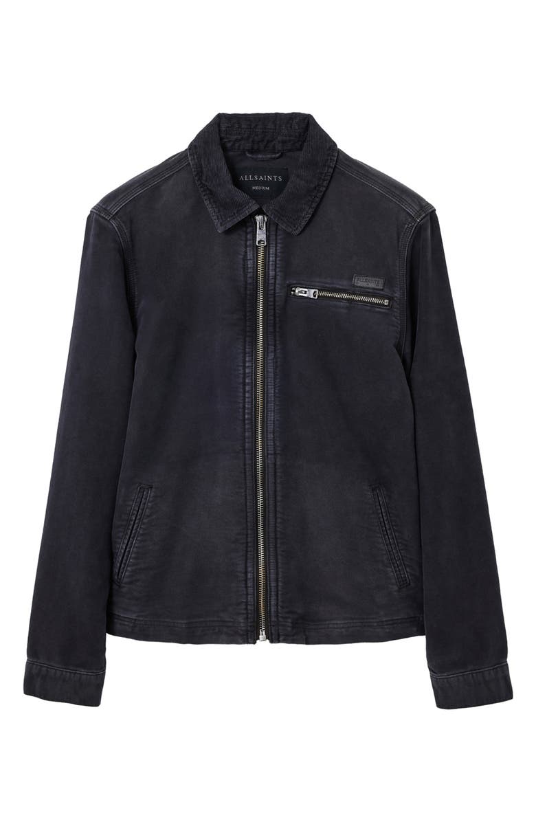 AllSaints Rothwell Denim Jacket, Alternate, color, Onyx Black