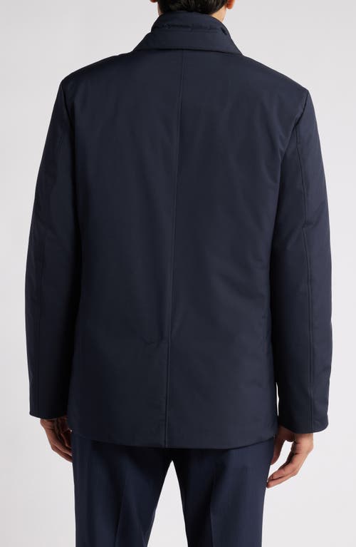 Hart Schaffner Marx Summit Waterproof Jacket With Removable Bib In Navy