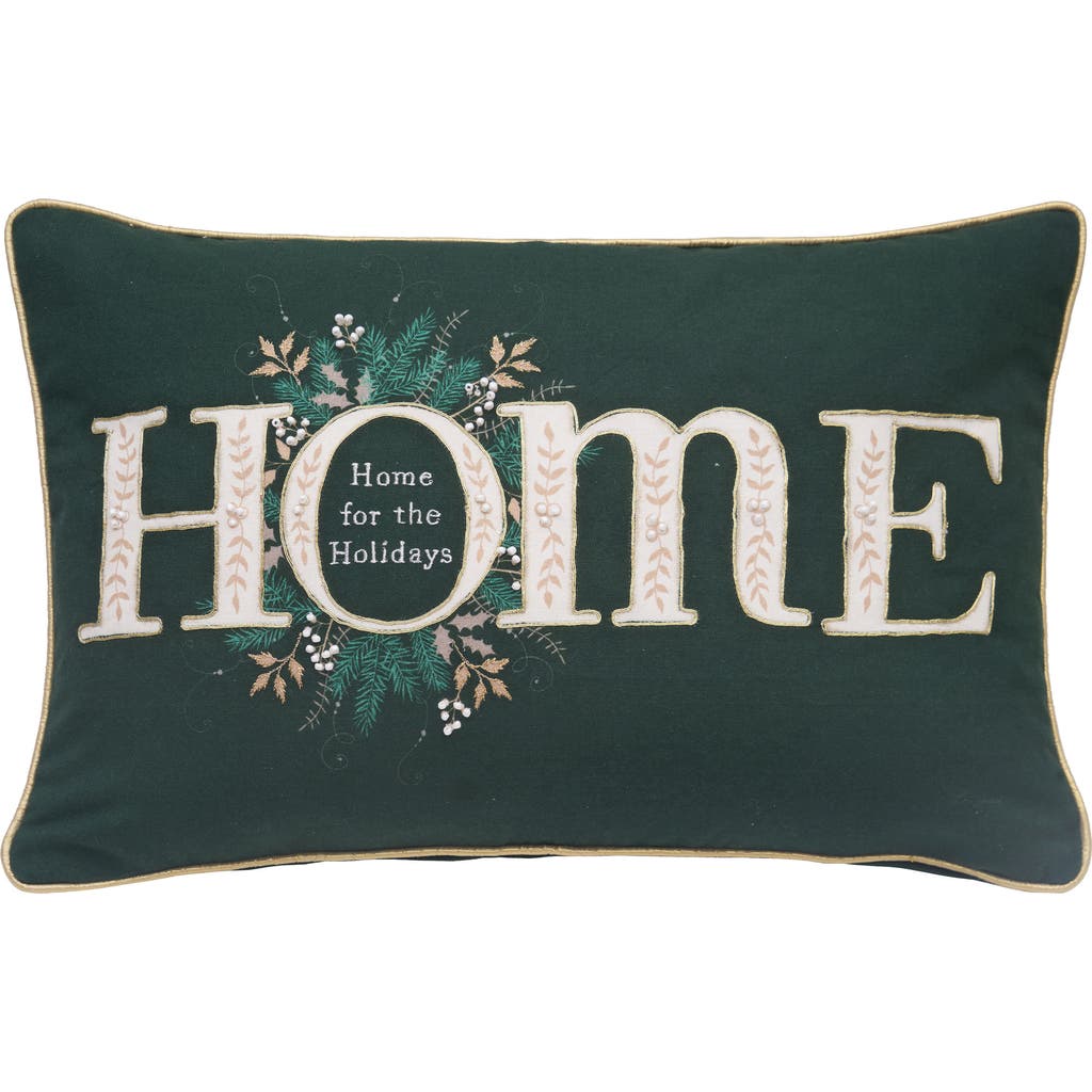 C & F Home C&f Home Emerald Home Christmas Throw Pillow, 14" X 22" In Green
