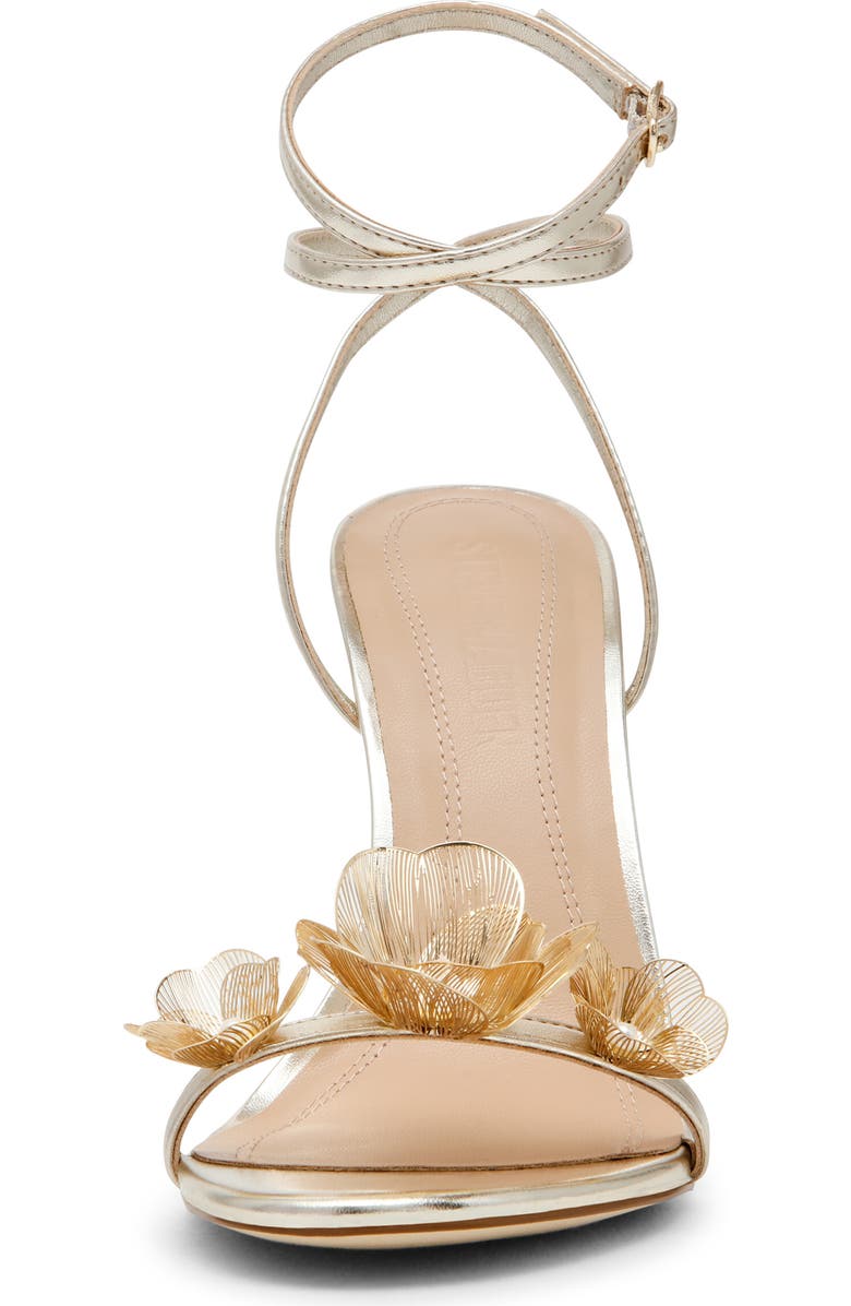 Steve Madden Sheila Ankle Strap Sandal, Alternate, color, Gold