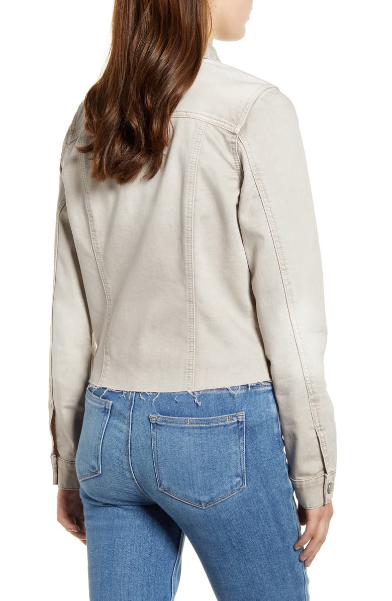 Wash Lab Denim Raw Hem Denim Jacket, Alternate, color, 