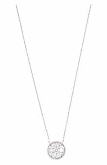 Mika Beaded Circle Diamond Pendant Necklace (Nordstrom Exclusive)